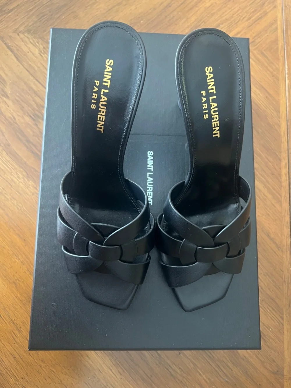 Saint Laurent Smooth Black Tribute Mules Size: 39 - US 8.5/9 - Picture 7 of 7